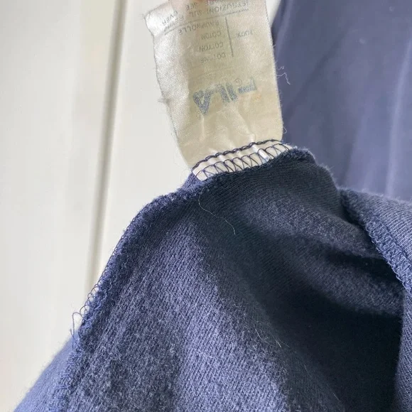 014 Original Fila Roll Neck Top Long Sleeve Blue Large - Picture 8 of 10